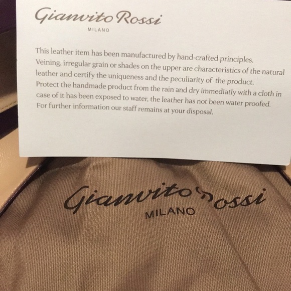 Gianvito Rossi Nappa Prune genuine leather pumps, size 40, New in box, $400 - Picture 8 of 11